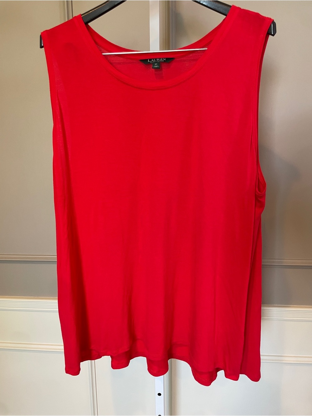 Lauren Ralph Lauren Black Label 3X Shell Red Tank Top Base Layer Stretch